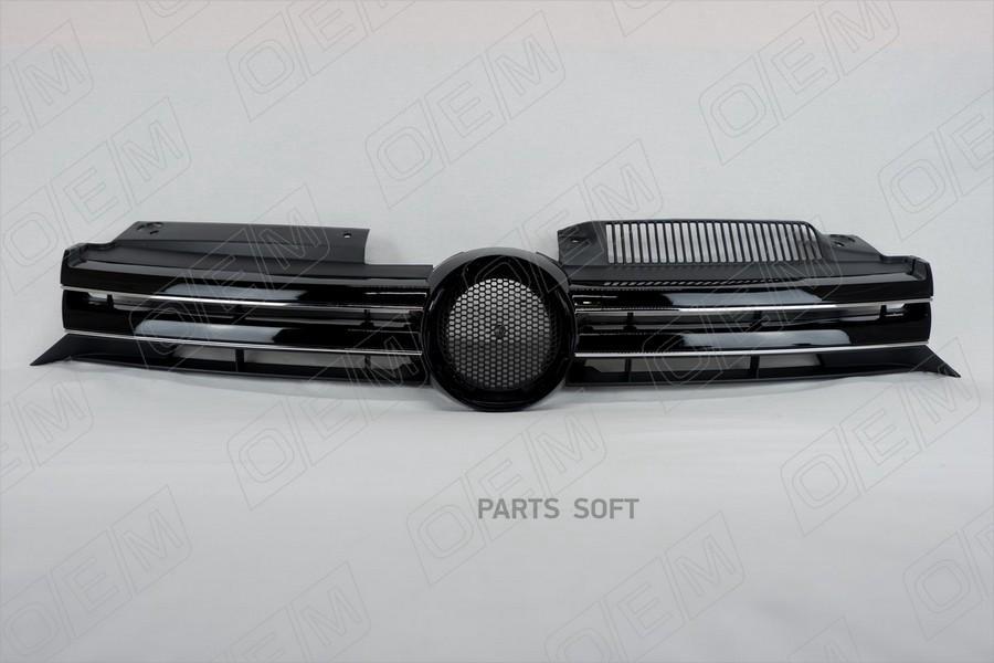 OEM 'OEM3127 Решетка радиатора Volkswagen Golf 6 (2009-2013) под накладки 1шт