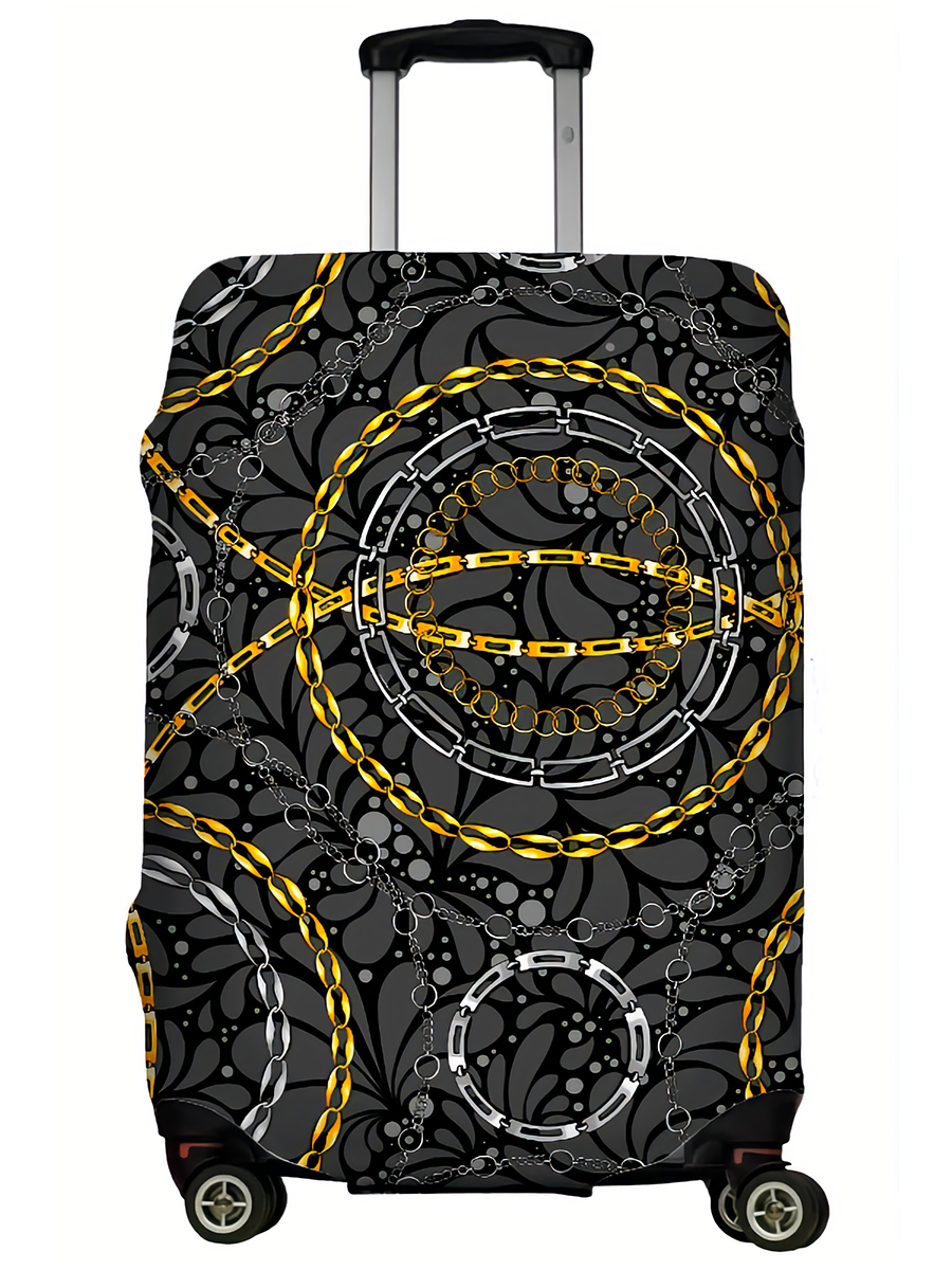 фото Чехол для чемодана lejoy lj-case-076 black chains l