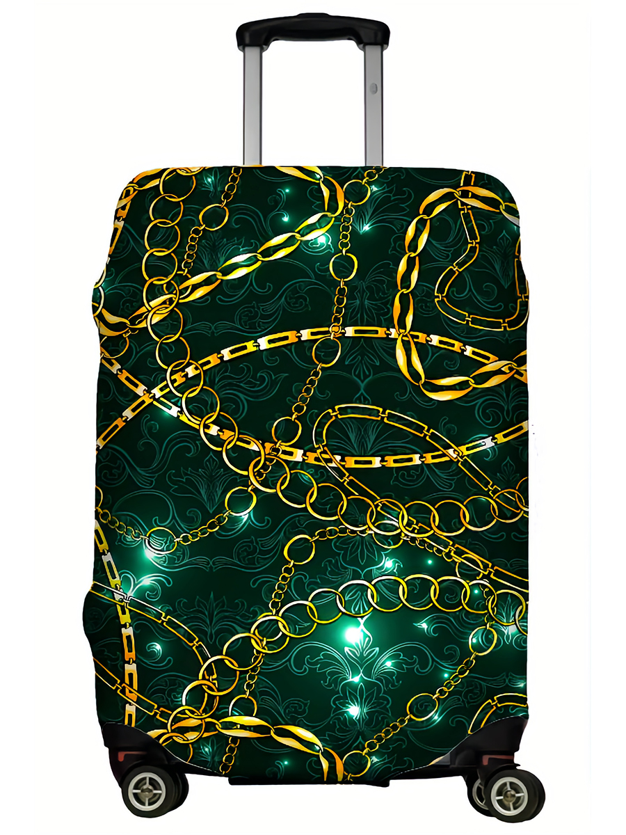 фото Чехол для чемодана lejoy lj-case-074 green chains l