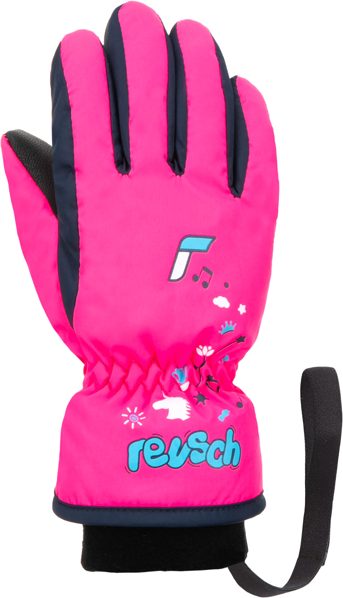 Перчатки Горнолыжные Reusch Kids Pink Glo/Dress Blue (Inch (Дюйм):V)