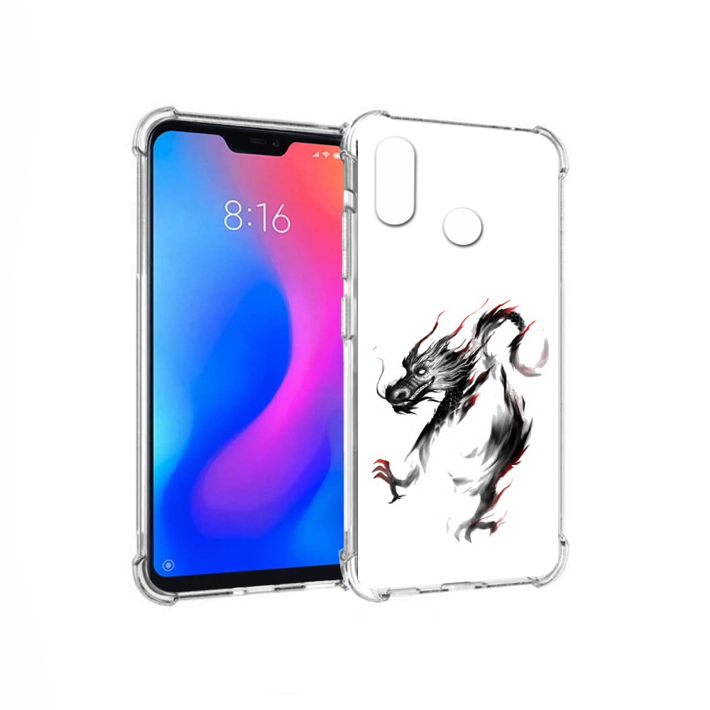 

Чехол MyPads Tocco для Xiaomi Redmi 6 Pro черный дракон (PT113887.306.690), Прозрачный, Tocco