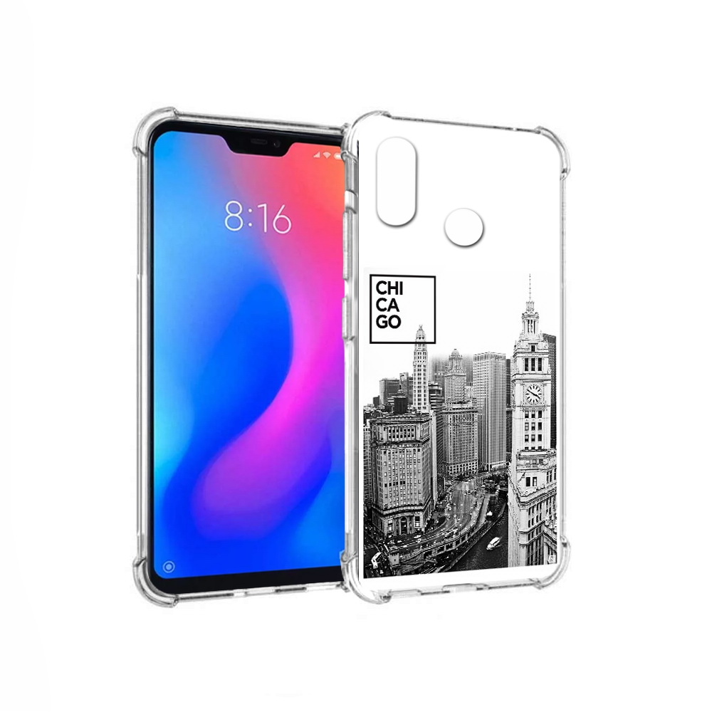 

Чехол MyPads Tocco для Xiaomi Redmi 6 Pro черно белый чикаго (PT113887.306.689), Прозрачный, Tocco