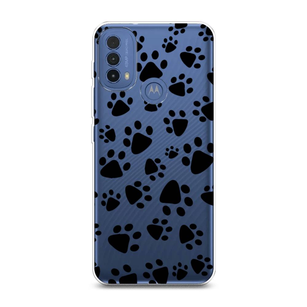 

Чехол Awog на Lenovo K14 Plus/Motorola Moto E20/E30/E40 "Лапки черные", Разноцветный, 243550-2