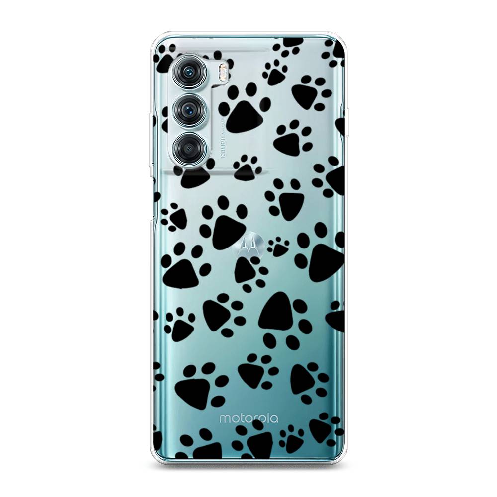 

Чехол Awog на Motorola Moto Edge S30 "Лапки черные", Разноцветный, 243050-2