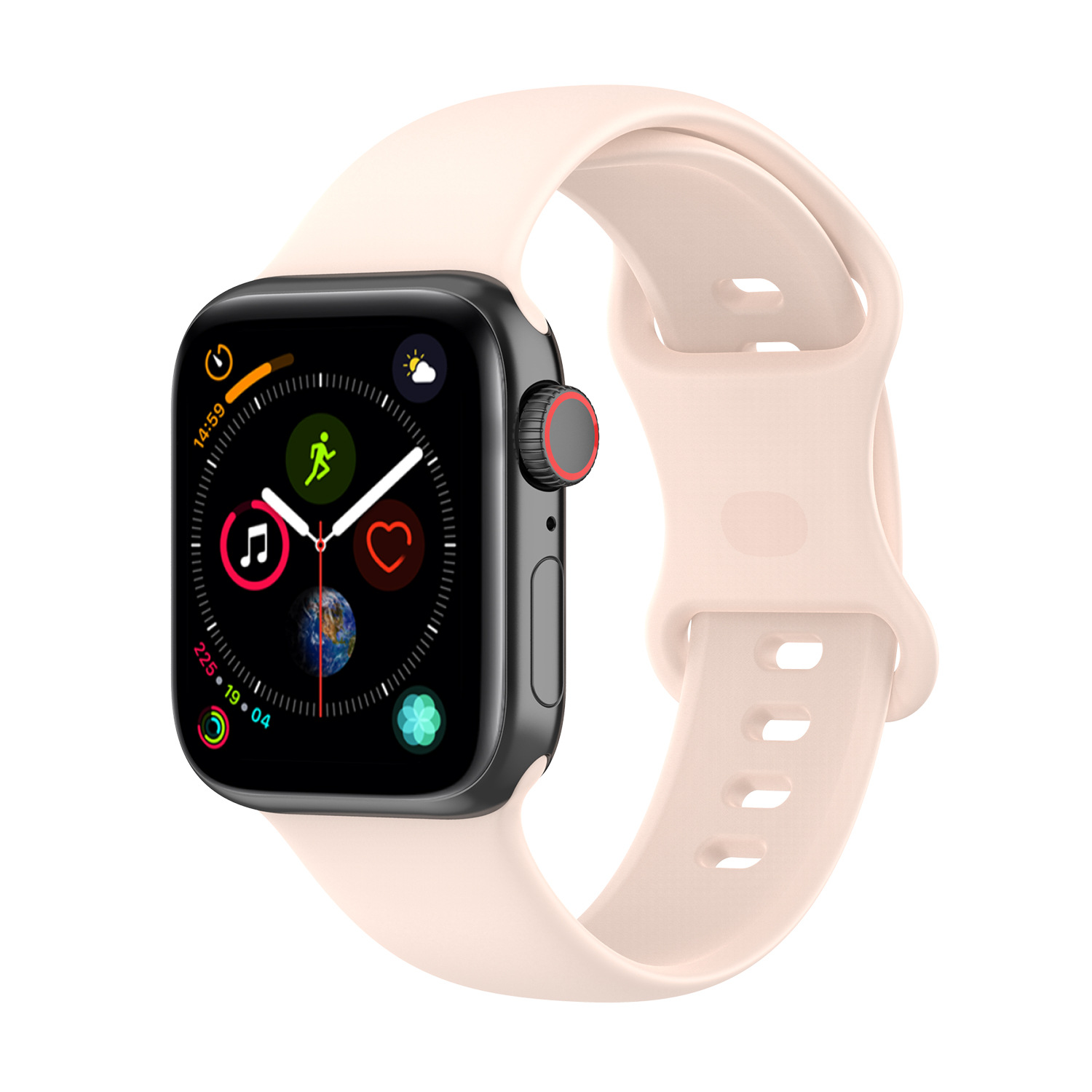 

Силиконовый ремешок для Apple Watch 1-9 / SE / ULTRA (42/44/45/49 мм), розовый, L, Watch 1-9 / SE / ULTRA (42/44/45/49 мм), размер L
