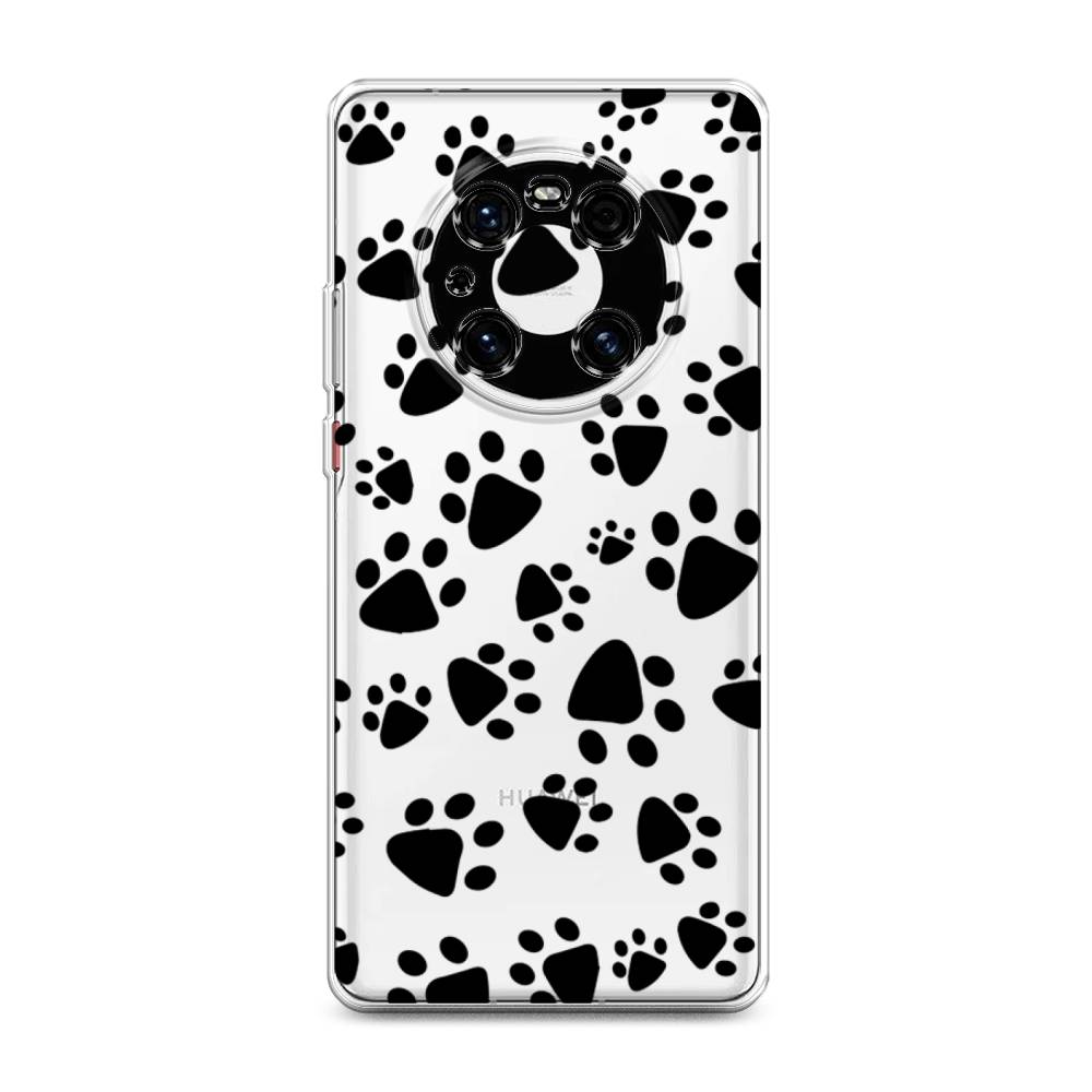 

Чехол Awog на Huawei Mate 40E Pro "Лапки черные", Разноцветный, 6107550-2