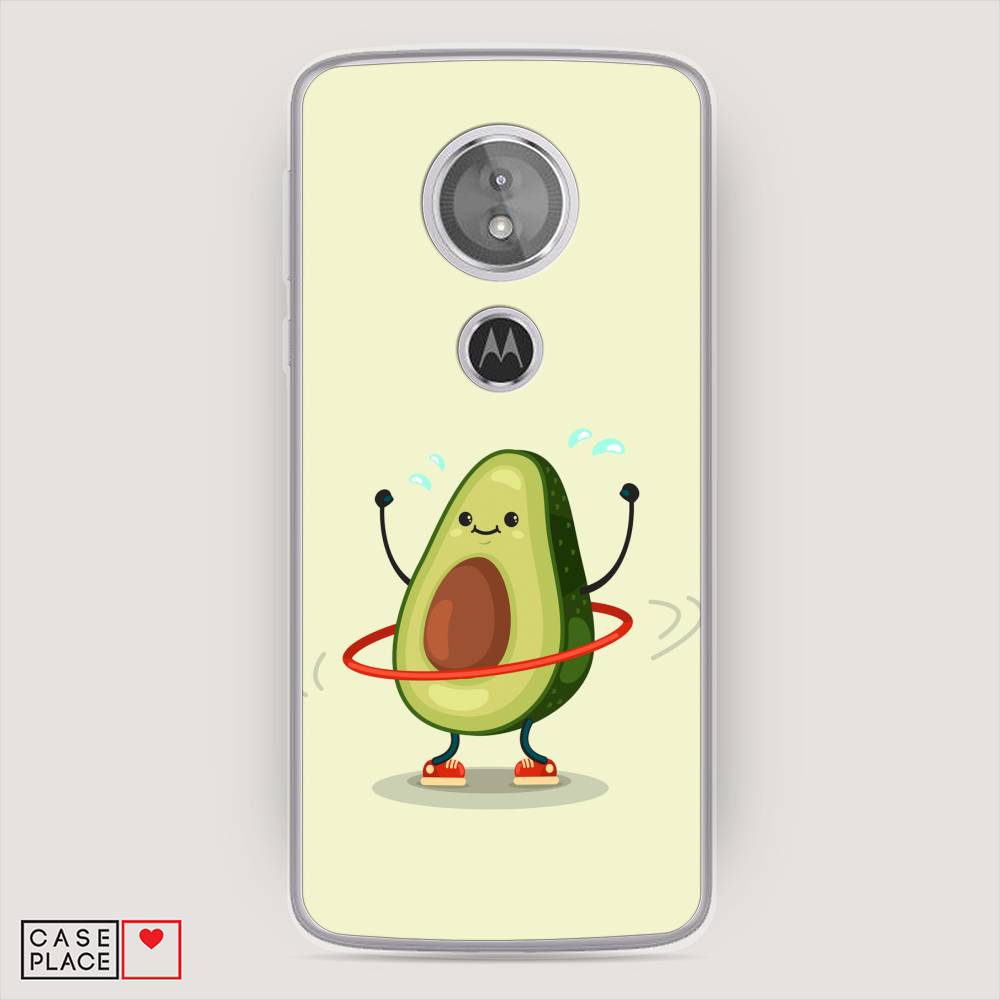 

Чехол Awog на Motorola Moto E5 / Моторола Мото E5 "Авокадо с обручем", Разноцветный, 241050-10