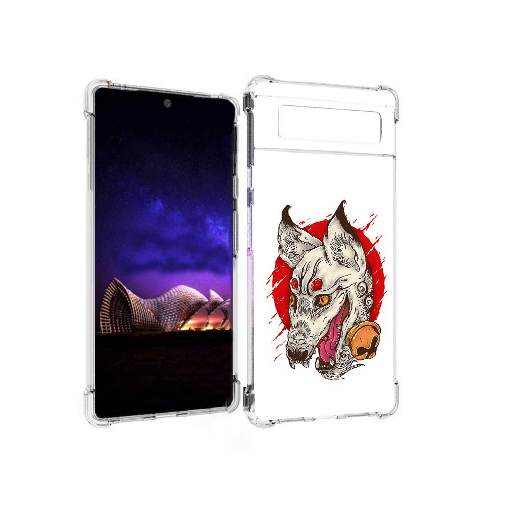 

Чехол MyPads Tocco для Google Pixel 6 страшная собака, Прозрачный, Tocco