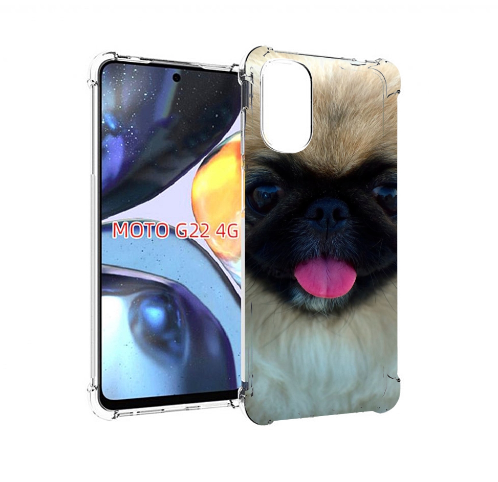 

Чехол MyPads пекинез для Motorola Moto G22 4G, Прозрачный, Tocco