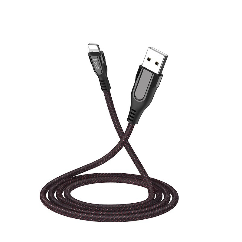 фото Кабель usb hoco u54 advantage lightning fast charge 2.4a черный