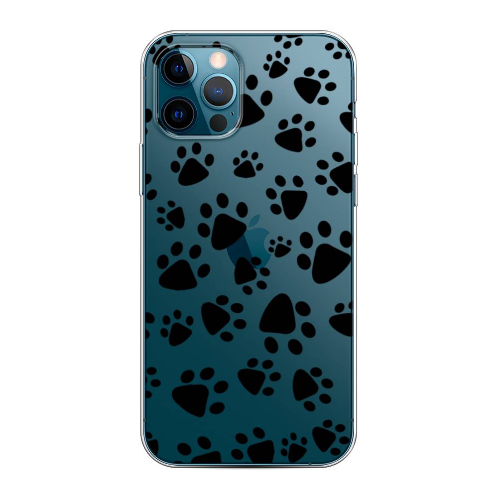 

Чехол Awog на Apple iPhone 12 Pro / Айфон 12 Pro "Лапки черные", Разноцветный, 12850-2