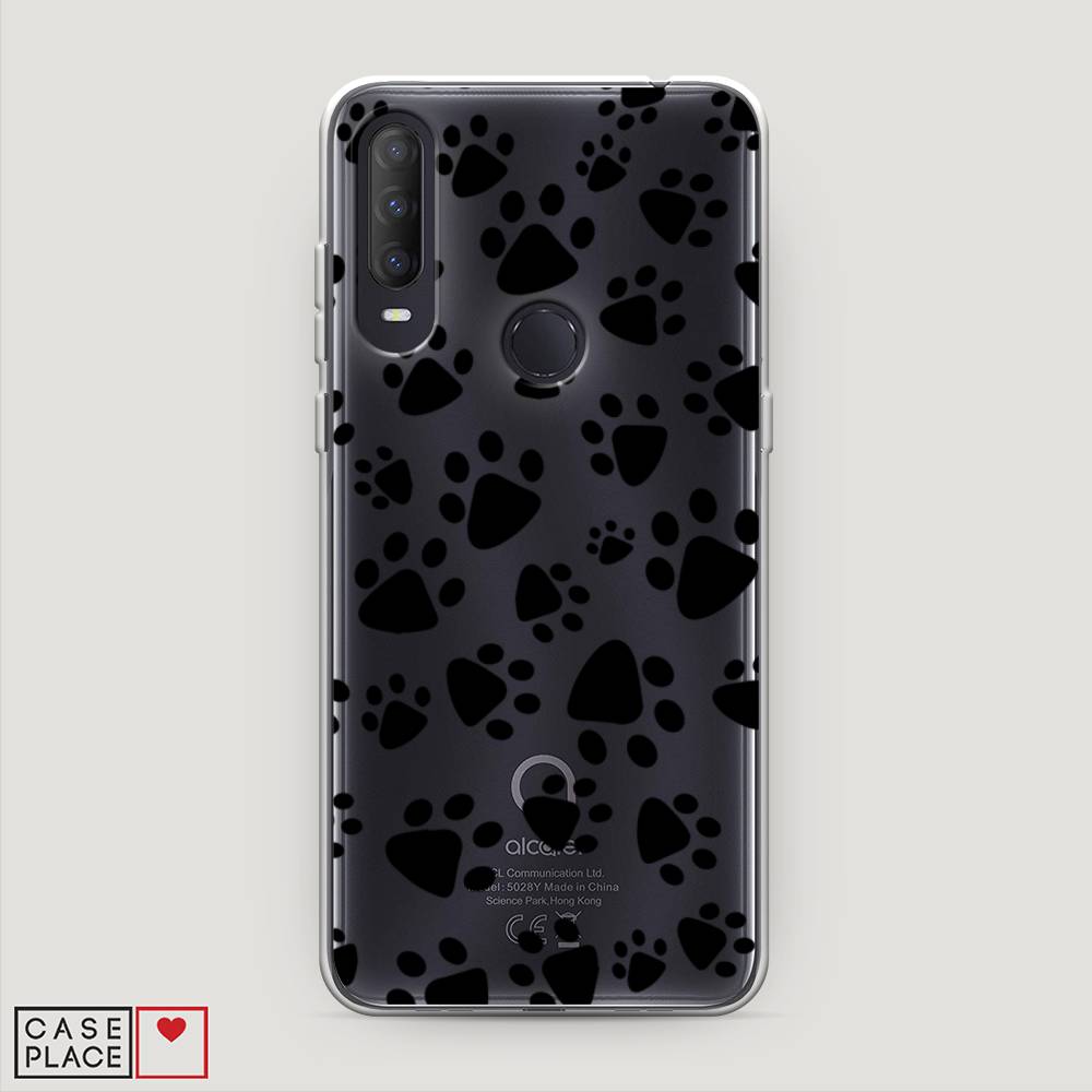 

Чехол Awog на Alcatel 1S (2020) / Алкатель 1S (2020) "Лапки черные", Разноцветный, 170850-2