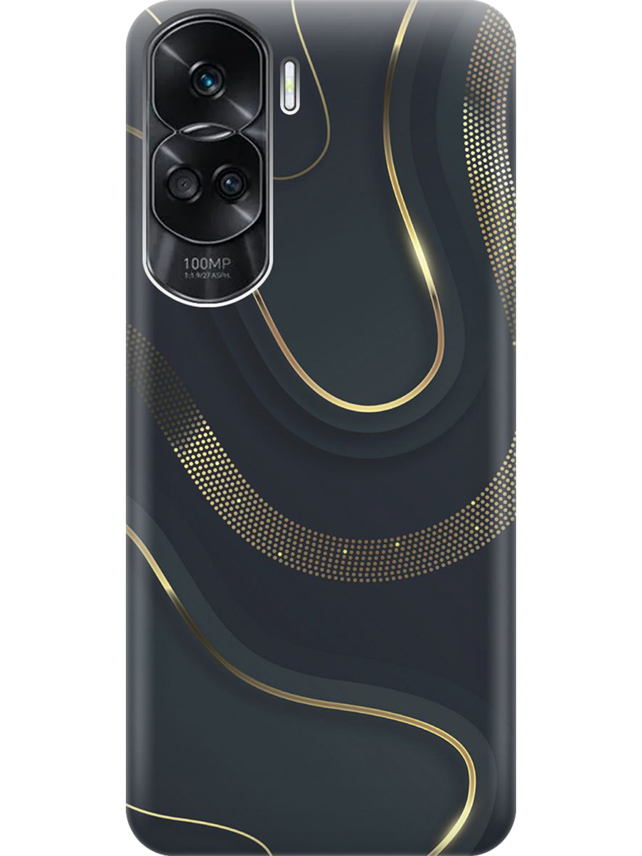 

Силиконовый чехол на Honor 90 Lite с принтом "Золотистые акценты", Прозрачный;золотистый;серый, 772622631