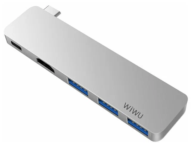 

Адаптер Wiwu T6 USB Type-C 5 в 11 2018, Серый