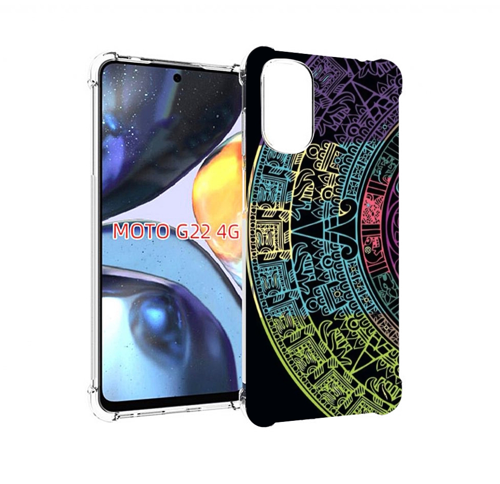 

Чехол MyPads орнамент полукруга для Motorola Moto G22 4G, Прозрачный, Tocco