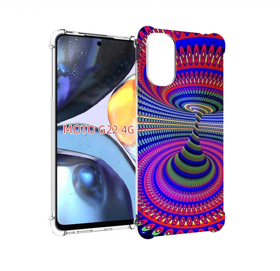 

Чехол MyPads оптическая иллюзия для Motorola Moto G22 4G, Прозрачный, Tocco