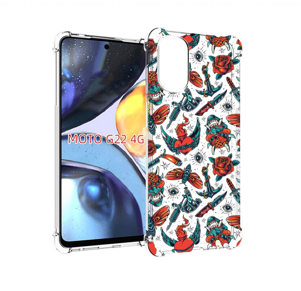 

Чехол MyPads олд-скул-пак для Motorola Moto G22 4G, Прозрачный, Tocco