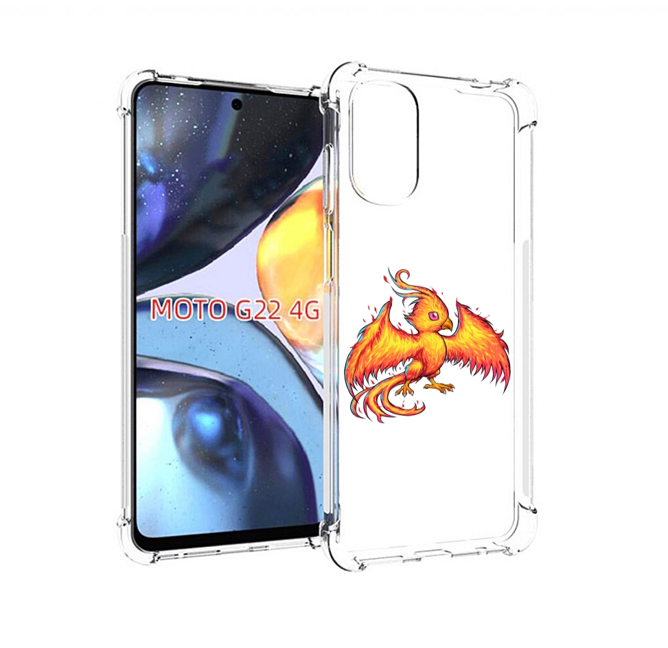 

Чехол MyPads огненная-птичка для Motorola Moto G22 4G, Прозрачный, Tocco