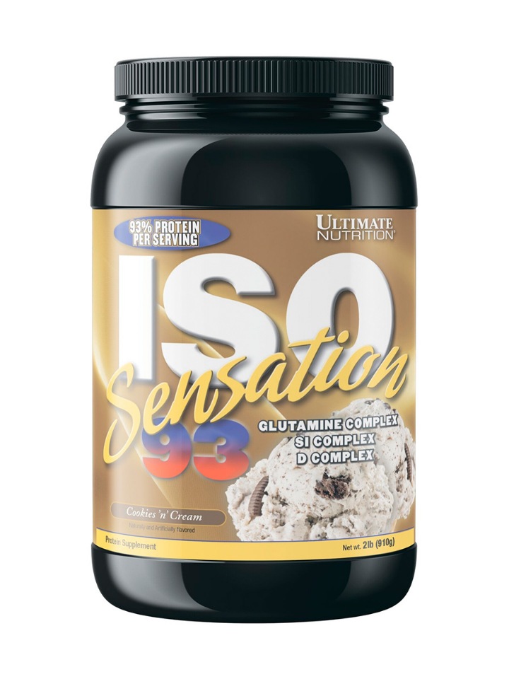 фото Протеин ultimate nutrition iso sensation 2lb cookies cream