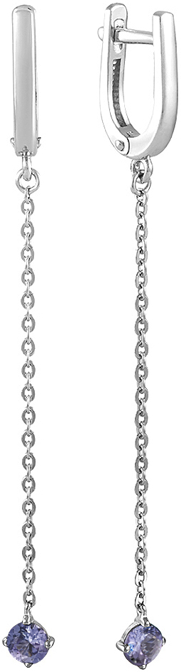 

Серьги из серебра с танзанитом СБ Золото SG-25/032TAN2, SG-25/032TAN2