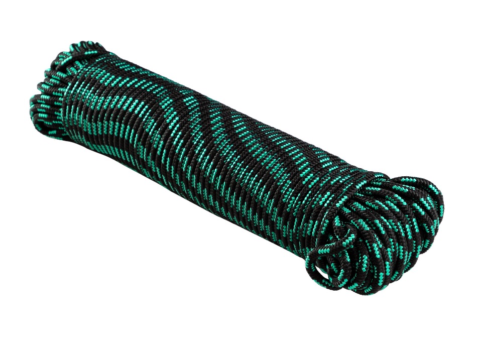Шнур полипропиленовый плетеный с сердечником 8х30, веревка для поискового магнита