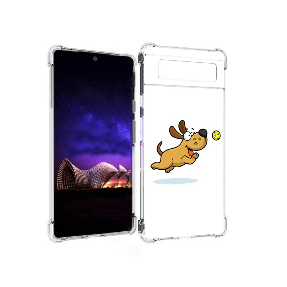 

Чехол MyPads Tocco для Google Pixel 6 пёсик, Прозрачный, Tocco