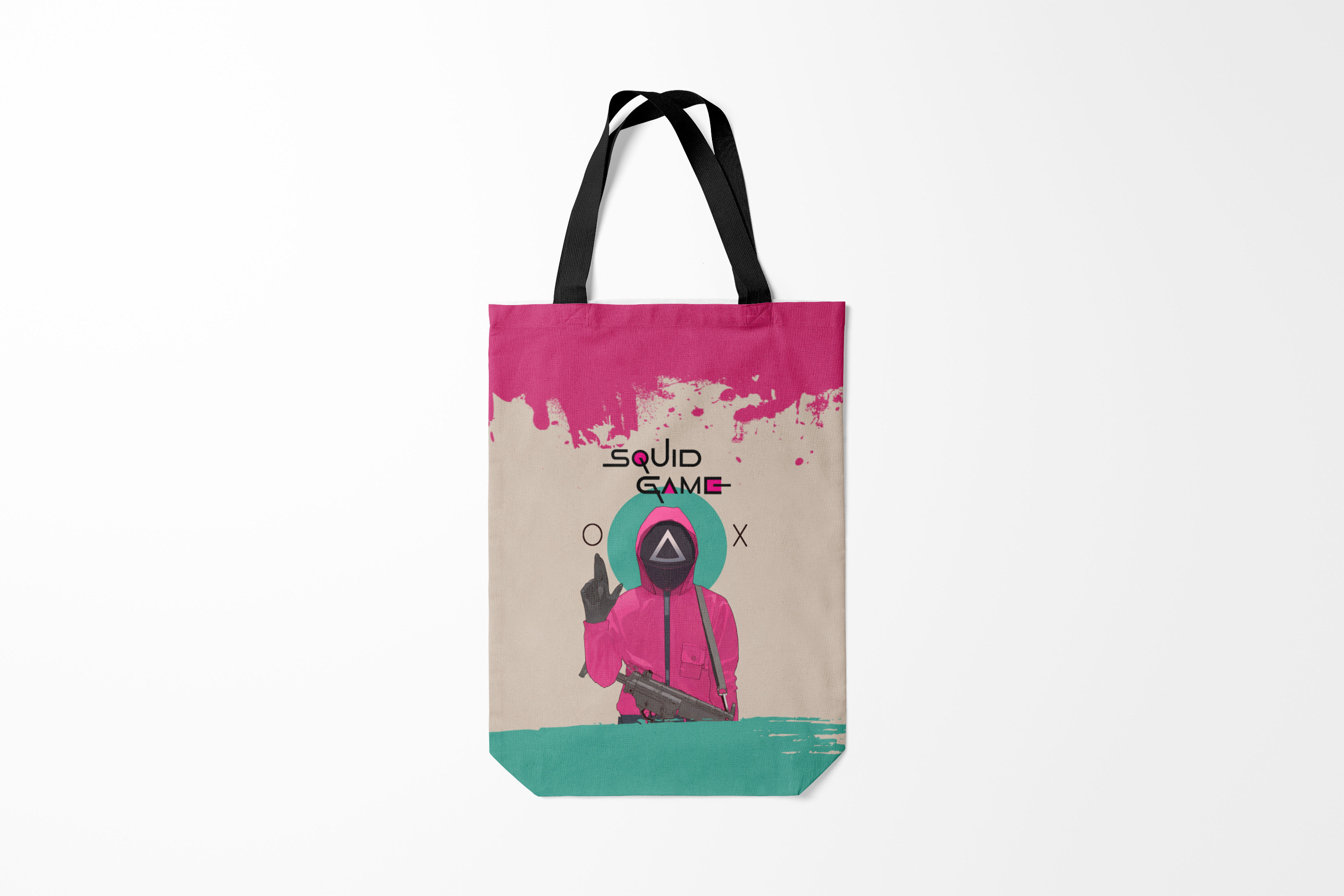 

Сумка шoппер унисекс Burnettie Игра в кальмара ТРЕУГОЛЬНИК НА КАРАУЛЕ, черный, Игра в кальмара ТРЕУГОЛЬНИК НА КАРАУЛЕ