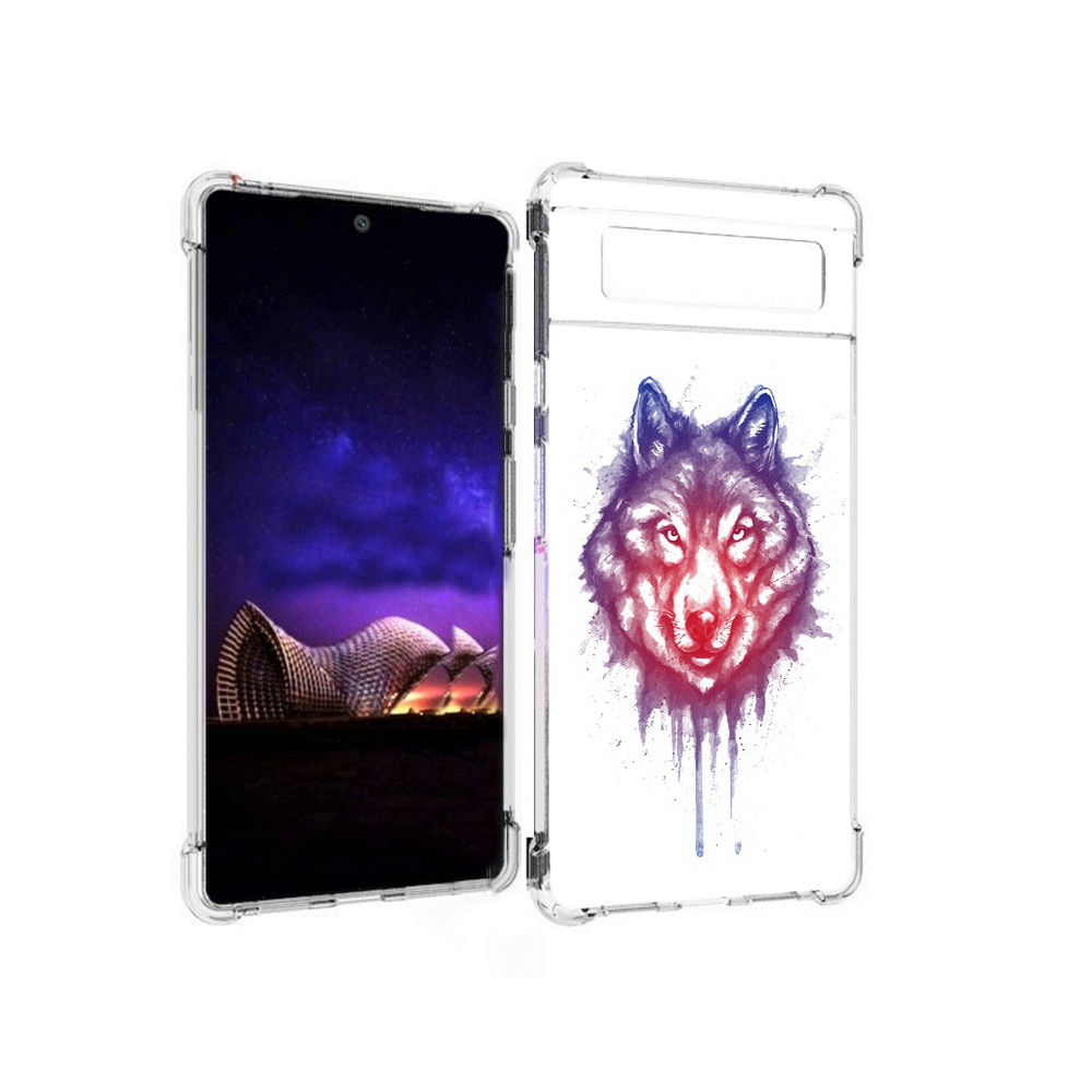 

Чехол MyPads Tocco для Google Pixel 6 пушистый волк, Прозрачный, Tocco