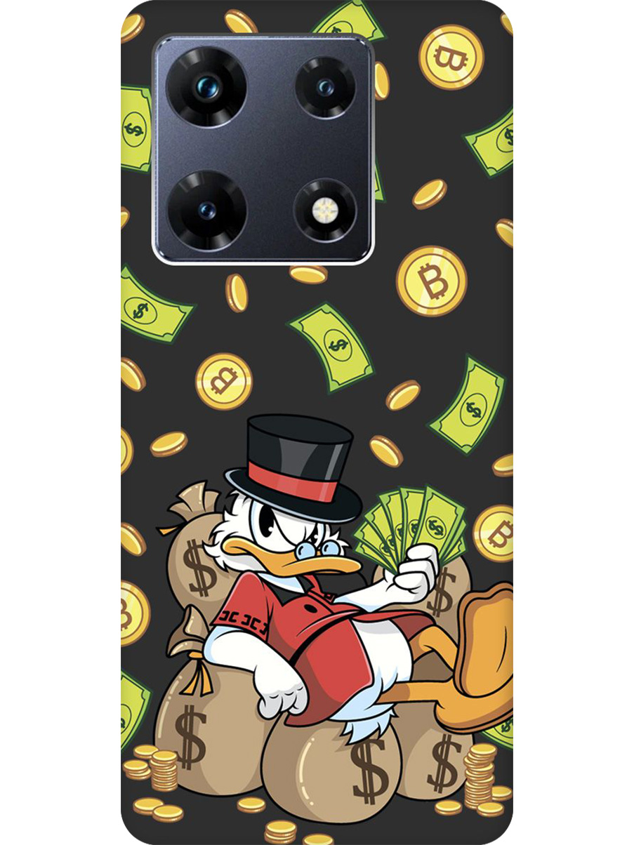 

Силиконовый чехол на Infinix Note 30 Pro с принтом "Богатый Скрудж" матовый черный, Черный;прозрачный;белый;зеленый, 773942871