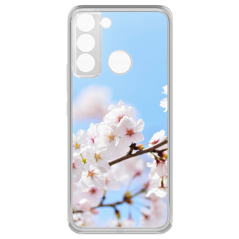 

Чехол-накладка Krutoff Clear Case Цветение для Tecno POP 5 LTE, Прозрачный