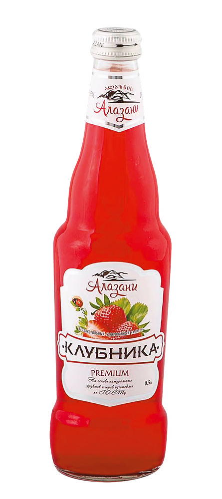 

Напиток Алазани Клубника среднегазированный 1 л
