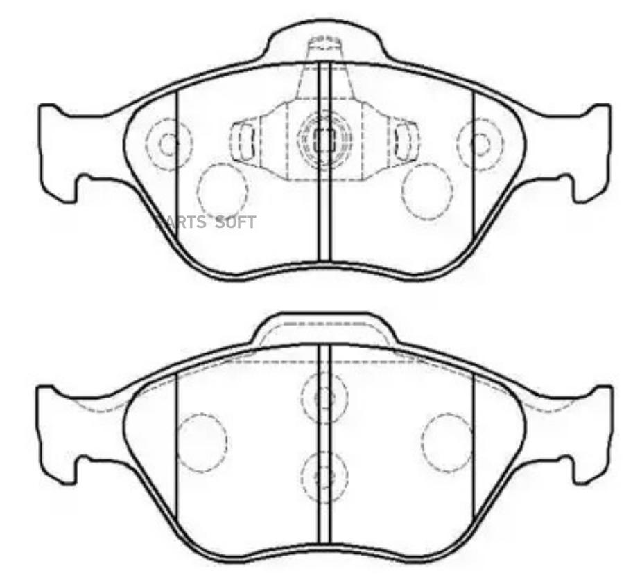 

Тормозные колодки HSB дисковые HP5146