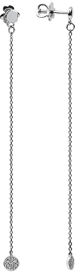 

Серьги из белого золота с бриллиантом СБ Золото SG-26/93716, SG-26/93716