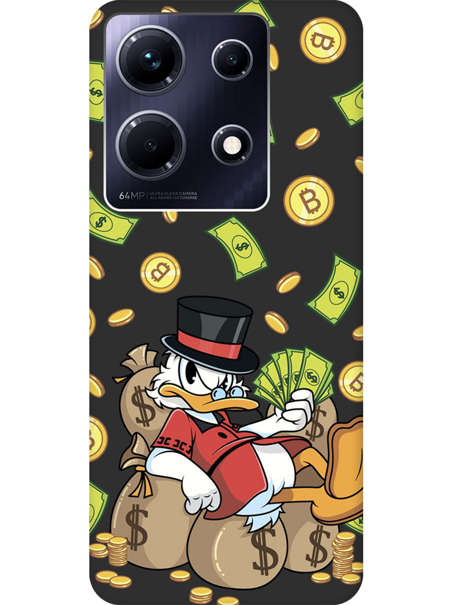 

Силиконовый чехол на Infinix Note 30 с принтом "Богатый Скрудж" матовый черный, Черный;прозрачный;белый;зеленый, 773943771
