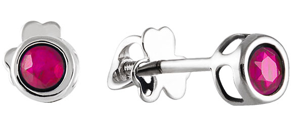 

Серьги пусеты из белого золота с рубином СБ Золото SG-26/93617-RU-BZ, SG-26/93617-RU-BZ