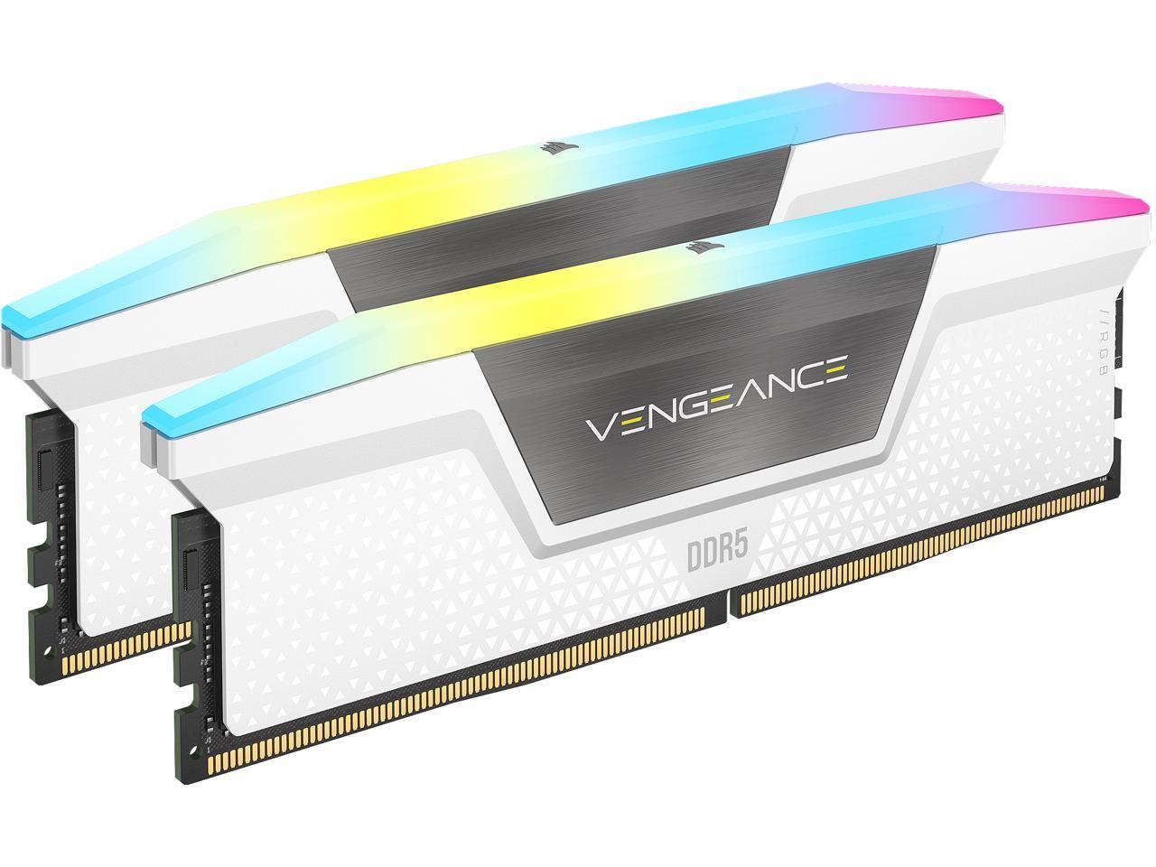 

Оперативная память Corsair Vengeance RGB (CMH32GX5M2B6400C32W) DDR5 2x16Gb 6400MHz, Vengeance RGB