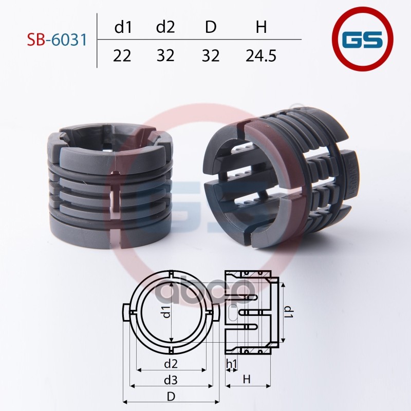 Sb6031_втулка Рулевой Рейки Opel Combo 2001- Opel Corsa C 2000- Opel Tigra B 2004- Opel Me