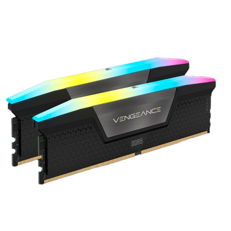 

Оперативная память Corsair Vengeance RGB (CMH32GX5M2B6400C32) DDR5 2x16Gb 6400MHz, Vengeance RGB