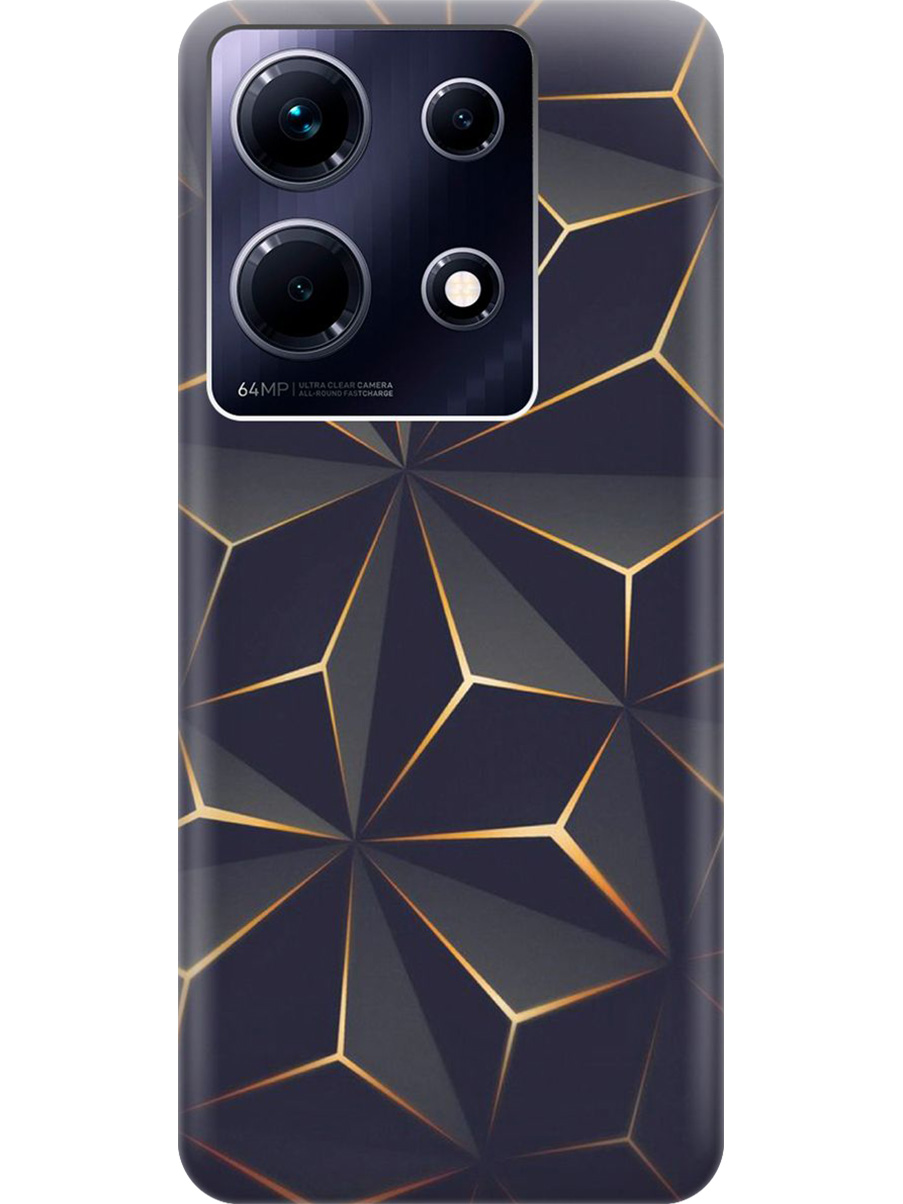 

Силиконовый чехол на Infinix Note 30 с принтом "Графитовый узор", Прозрачный;оранжевый;черный, 773943731