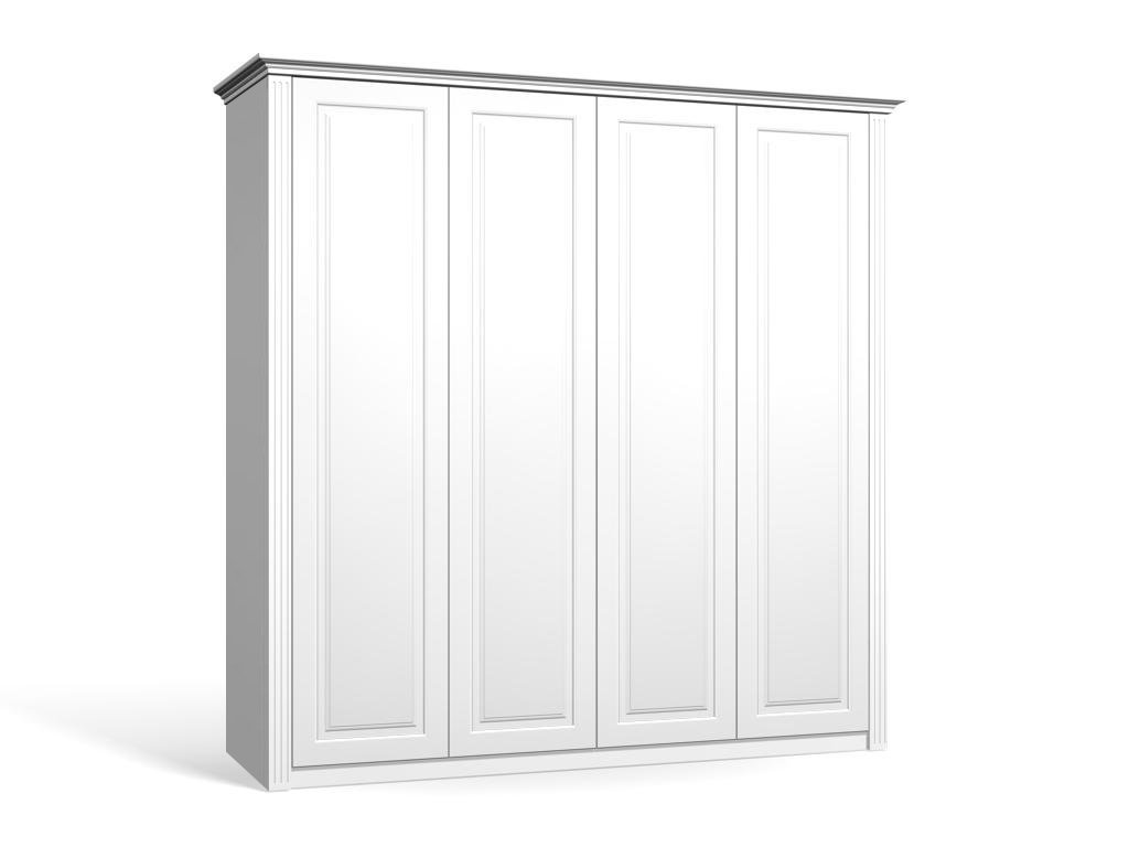 

Шкаф распашной Классика Люкс-4.1 МДФ для одежды трёхдверный 180x240x60 Мегамебель, Белый, Классика-Люкс-4.1