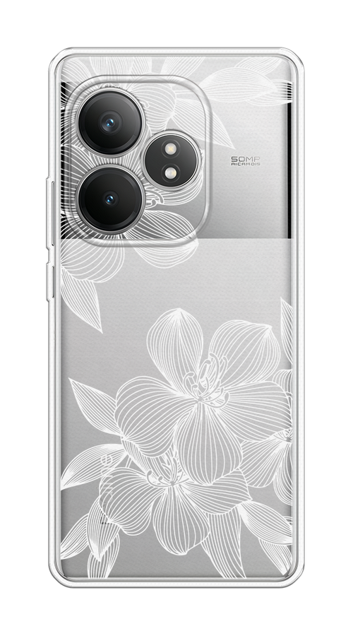 

Чехол Case Place на Realme GT 6T "Крокус", Белый;прозрачный, 2517550-1