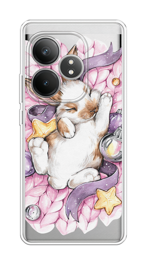 

Чехол Case Place на Realme GT 6T "Кролик спит", Розовый;белый, 2517550-1