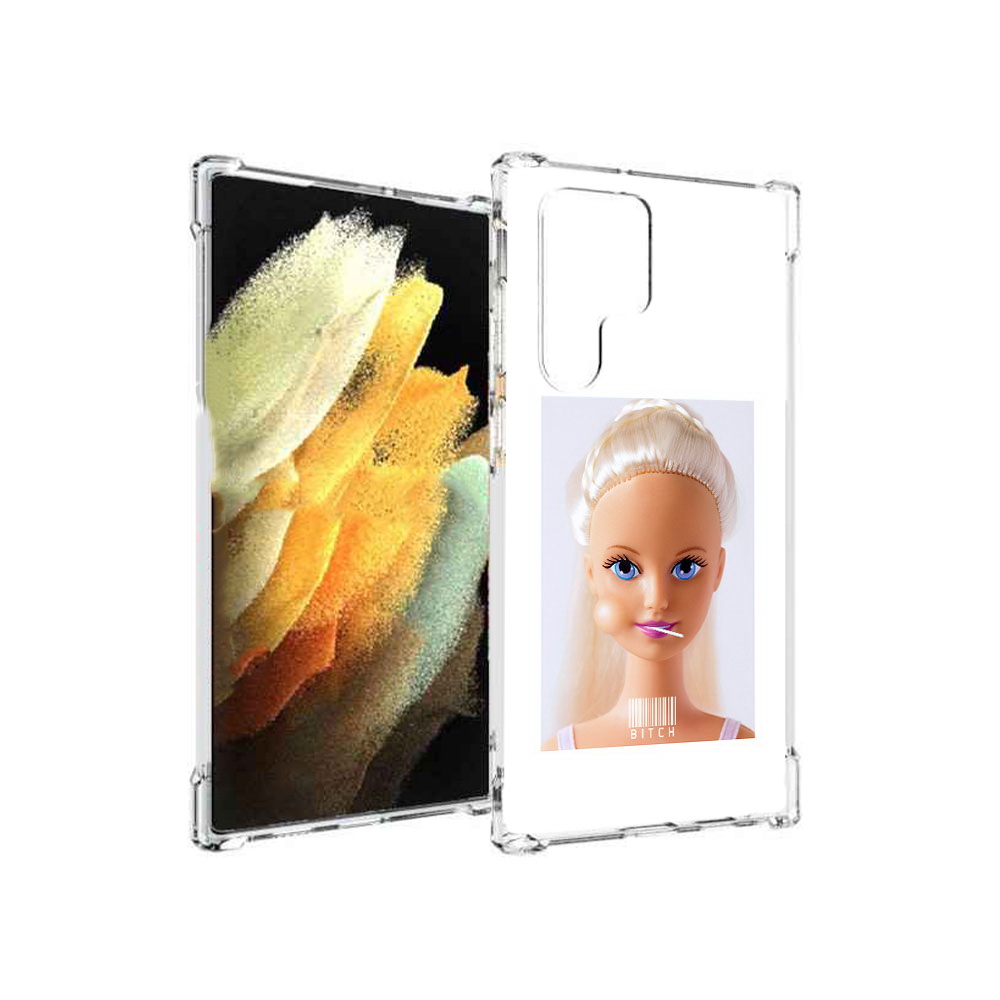 

Чехол MyPads Tocco для Samsung Galaxy S22 Ultra барби (PT172602.555.226), Прозрачный, Tocco