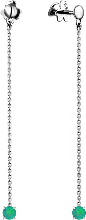 

Серьги из серебра с изумрудом СБ Золото SG-26/03794I2, SG-26/03794I2