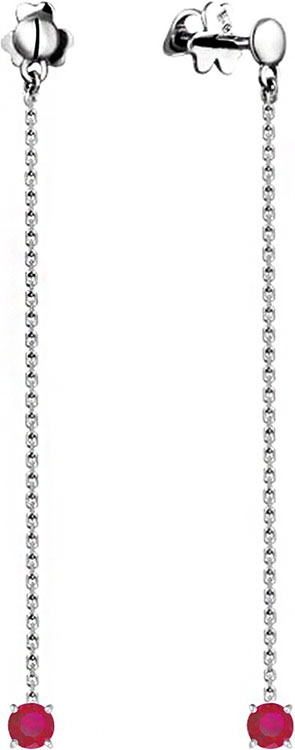 

Серьги из серебра с рубином СБ Золото SG-26/03794R2, SG-26/03794R2