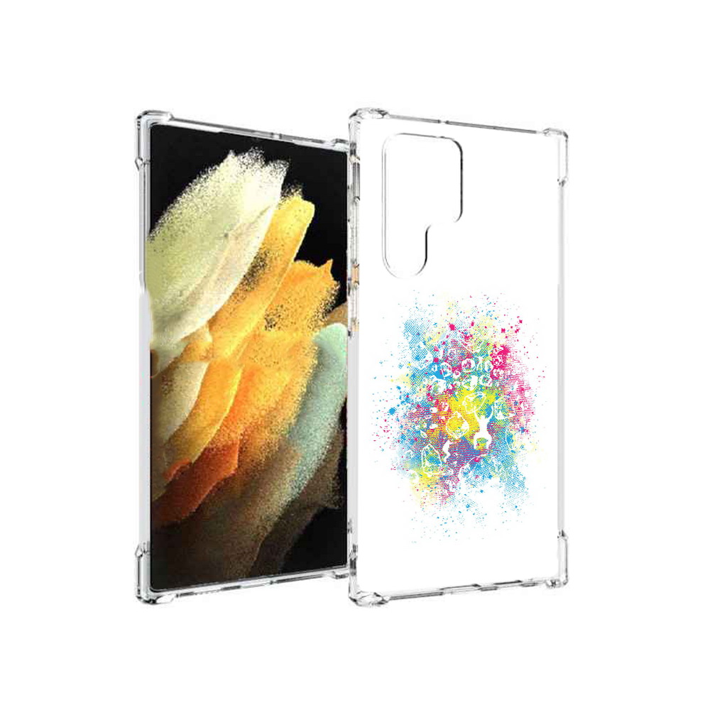 

Чехол MyPads Tocco для Samsung Galaxy S22 Ultra акварель абстракция (PT172602.555.214), Прозрачный, Tocco