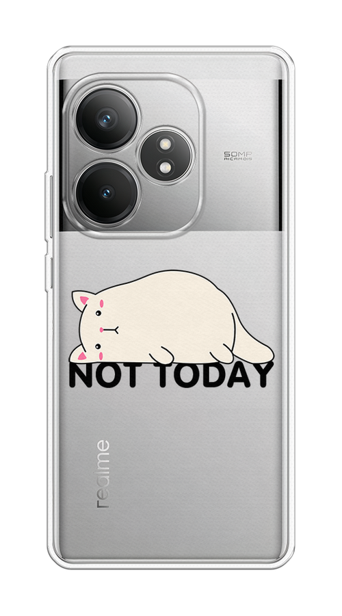 

Чехол Case Place на Realme GT 6T "Cat not today", Белый;розовый;черный, 2517550-1