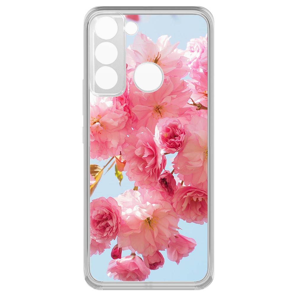 

Чехол-накладка Krutoff Clear Case Сакура для Tecno POP 5 LTE, Прозрачный