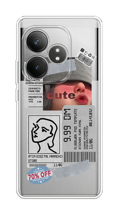 

Чехол Case Place на Realme GT 6T "Cute girl collage", Розовый;серый;голубой, 2517550-1