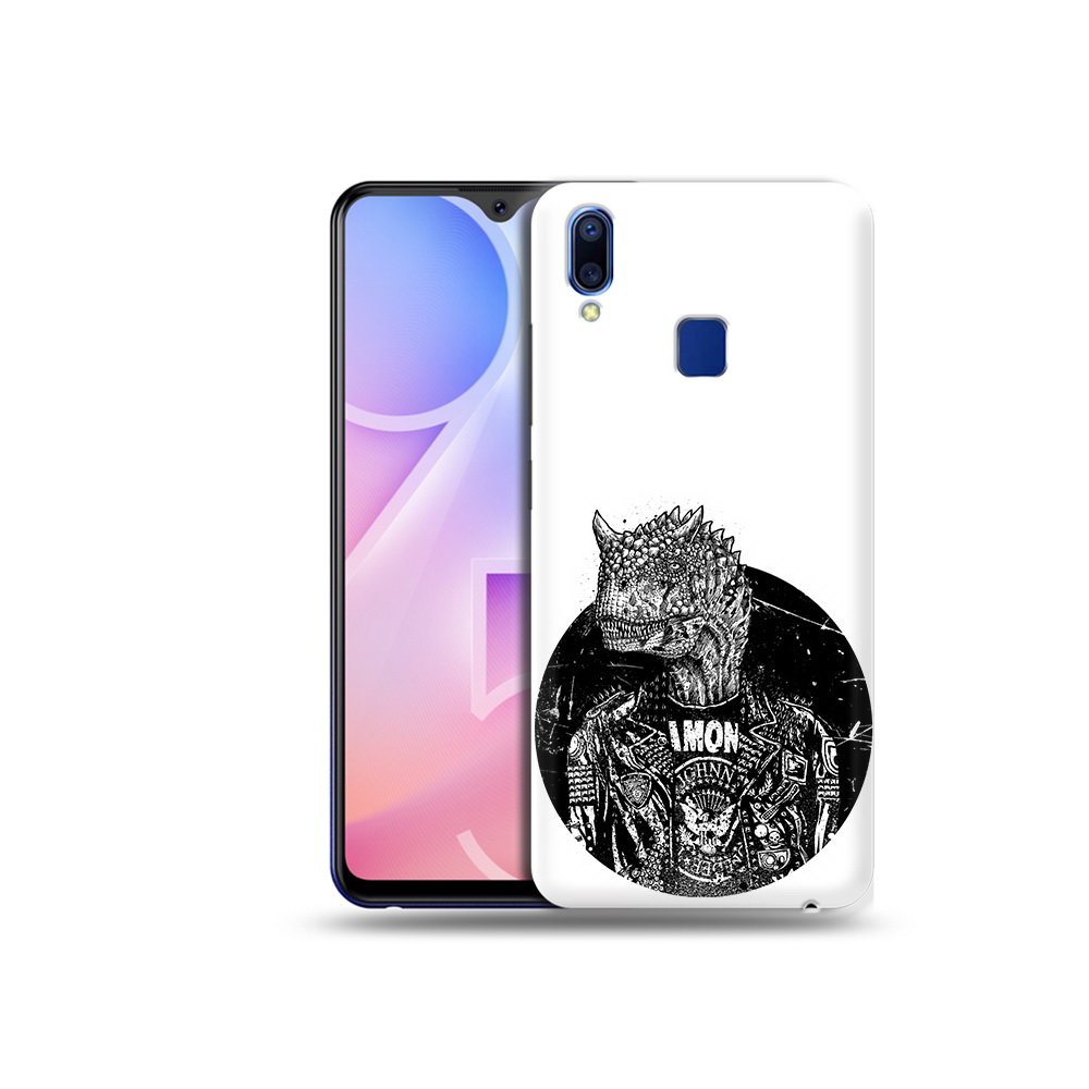 

Чехол MyPads Tocco для Vivo Y95 динозавр в куртке (PT122996.436.328), Прозрачный, Tocco